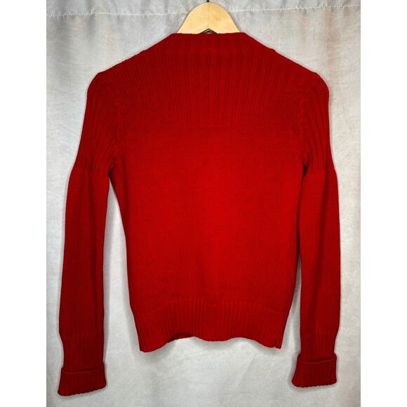 Vintage Tommy Jeans Full-Zip Red Y2K Sweater Jacket Size SP - Picture 3 of 7